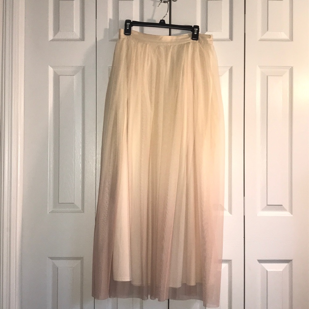 Tulle maxi skirt